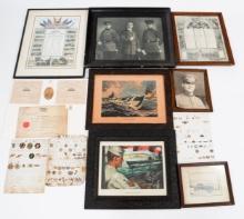 WWI - CURRENT US & GERMAN PHOTOGRAPHS & INSIGNIA
