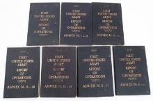 WWII US 1st ARMY REPORT OF OPERATIONS BOOKS