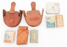 WWII IMPERIAL JAPANESE CIGARETTES, CASE & POUCHES