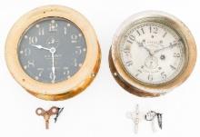 WWII US ARMED FORCES DECK CLOCKS