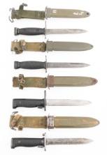 COLD WAR US ARMY M4, M5, M6 & M7 BAYONETS