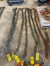 (8x) 3/8" x 18' Chains