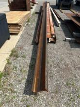 (Lot) Assorted Size I-Beams, up to 30' Long 12" Webb