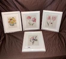 Set of Matching Floral Pictures