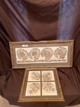 Matching Gold Frame & Needlework Design