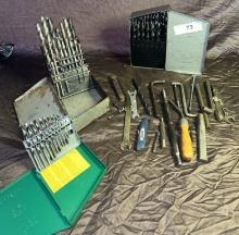Assortment of Drill Bits & Other Assorted Tools