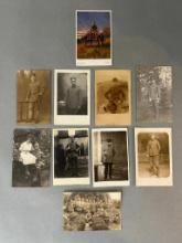 WWI Imperial German Real Photo Postcard RPPC lot - (10)- 4 Feldpost Karte