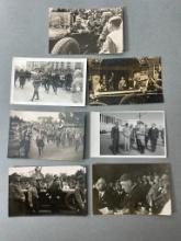 WWII Nazi German Propaganda Lot - 7 Adolf Hitler Real Photo Postcard Lot - RPPC