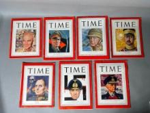 WWII Time Magazine with Covers Featuring Ernie Pyle & American German, Japanese Military Leaders