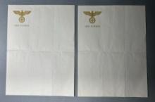 WWII Adolf Hitler "Der Fuhrer" Stationary