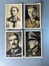 WWII Nazi German Knight's Cross Recipients - Real Photo Postcard Lot RPPC