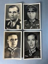 WWII Nazi German Knight's Cross Recipients - Hoffman Real Photo Postcard Lot RPPC