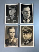 WWII Nazi German Knight's Cross Recipients - Real Photo Postcard Lot RPPC