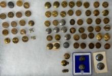 WWII - Post War vintage Collar Disc Lot - 71 Pieces