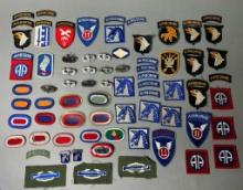 WWII - Vietnam Airborne Paratrooper Patch, Jump Wings, Oval, and Insignia Lot