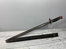 Antique British Bayonet and Scabbard Dated 1907