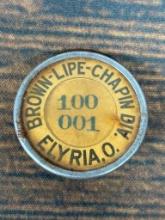 Vintage Elyria Ohio GM Plant Employee Badge