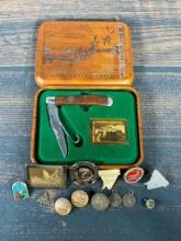 Group of Ducks Unlimited Items including Schrade Knife