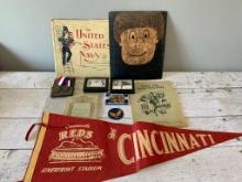 Military Artifacts, Reds Pennant and more