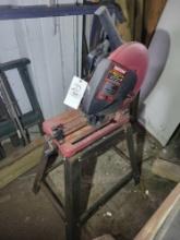 Tradesman 14inch abrasive chop saw, 15amp, on stand