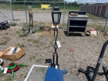 Garden lamp and miscellaneous items