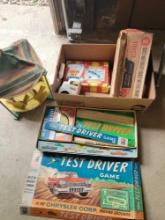Test driver game, Hobby jig saw, wood Carousel, Structo box with truck cab only