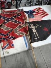 Flags, US, Confederate