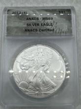 2012s Graded American Eagle .999 Silver MS69