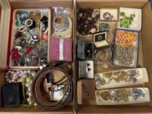 Assorted Costume Jewelry 2 boxes