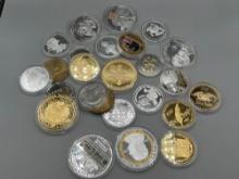 Large Grouping of REPLICA coins and TOKENS