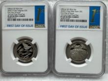 2020s Graded First Day Issue Quarters PF69 Ultra Cameo bid x 2