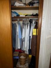 Contents of Closet, Clothes, Stool, Household