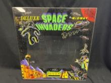 Space Invaders PinBall back glass