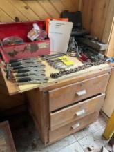 hand tools - sockets wrenches - cabinet