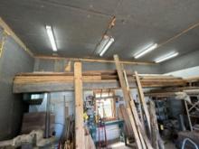 Rough Sawn Lumber in second bay loft