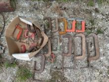 large lot of C-Clamps