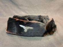 German WW2 Fur Hat with 2 Pins