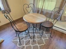 Parlor Table with 3 Chairs