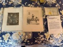 (2)Signed and Certified Donald Moss Authentic Paintings