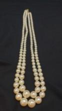 Marvella 30" White Beaded necklace