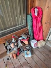 Camp Chairs, Jack Stands, Hand Tools, Drill