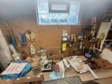 Workbench Contents - Hardware, Brushes, Tape, Zip-Ties, & more