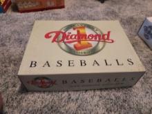 Full Box of New Diamond 1 Baseballs