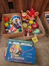 2 Boxes of Assorted Toys & Board Games