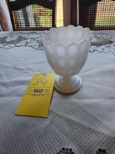 E.O. Brody Co. Milkglass Footed Vase