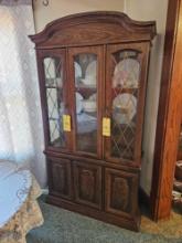 Soild Wood Curio Cabinet - Contents Sold Separately