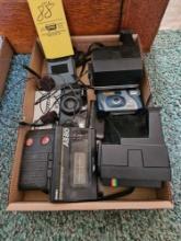 Polaroid Cameras, Gemini AM/FM Cassette Player, & Canon Sure Shot 80 Tele Camera