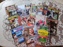 Box of Baseball Yearbooks & Magazines