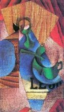 Juan Gris - Glass, Cup And Newspaper