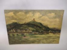 Antique Grenzhuuser 1919 Oil On Canvas